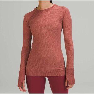 Lululemon Rest Less Pullover 6 Knit Mulled Wine Pink Savannah Long Sleeve
